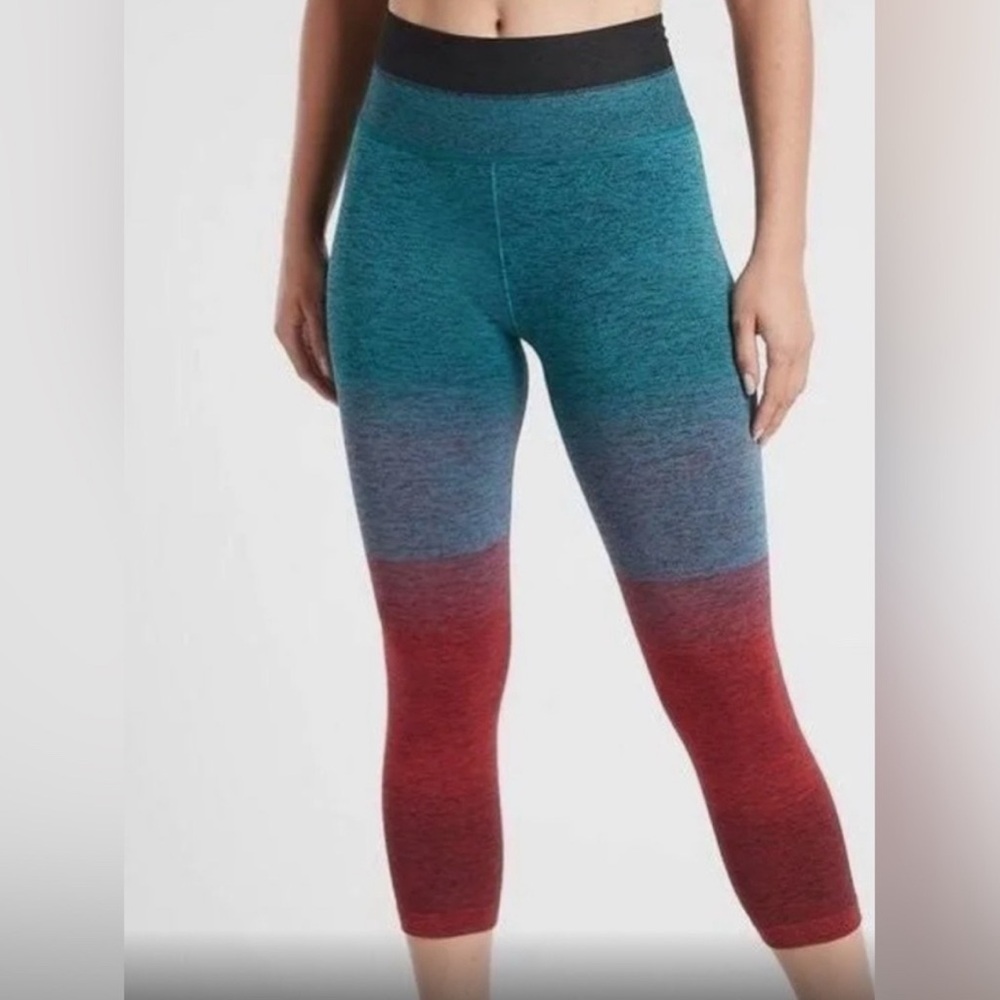 Athleta Multicolor Relay Capri Legging